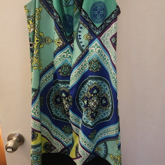 Dressbarn Sheath Dress Aqua Blue Green size 6 - Picture 5 of 5